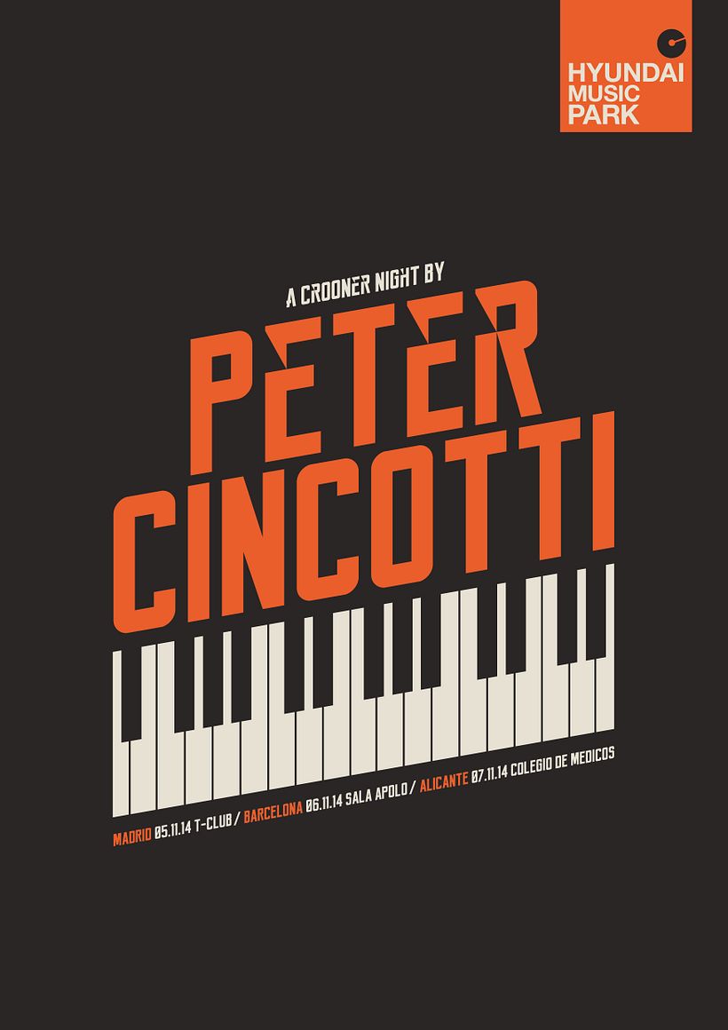 Hyundai Music Park: cartel Peter Cincotti -1