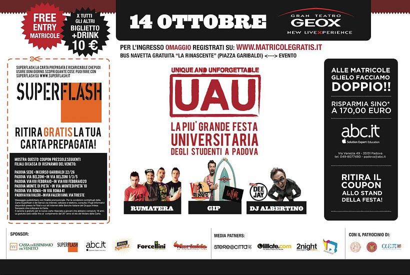 UAU Festa delle Matricole 2