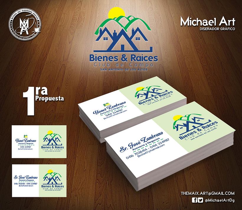 Logotipo y Tarjetas Bienes&Raices 2