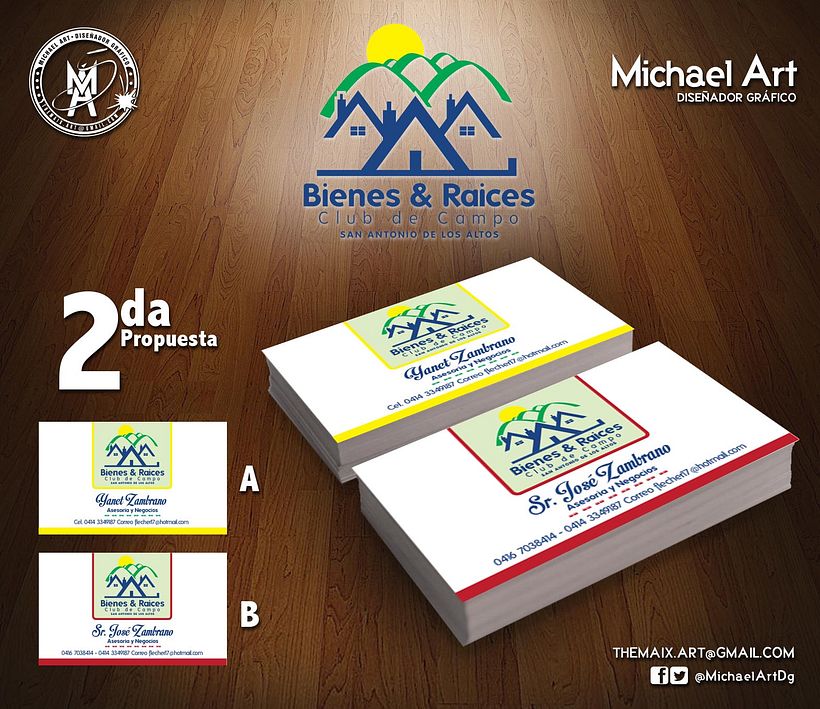 Logotipo y Tarjetas Bienes&Raices 3