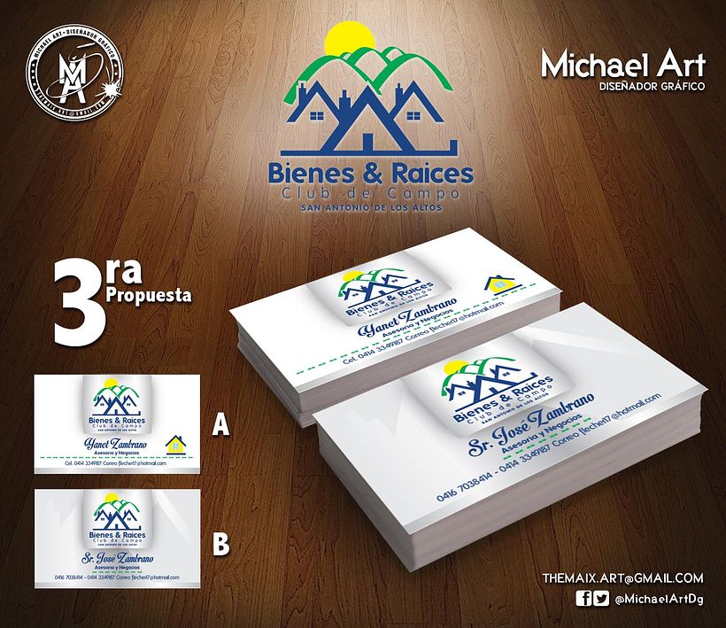 Logotipo y Tarjetas Bienes&Raices 4