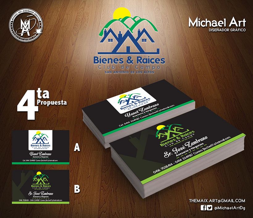 Logotipo y Tarjetas Bienes&Raices 5