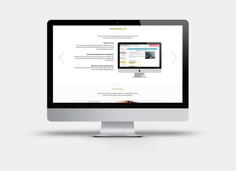 Apartado de proyectos en la web de Factorsim 1