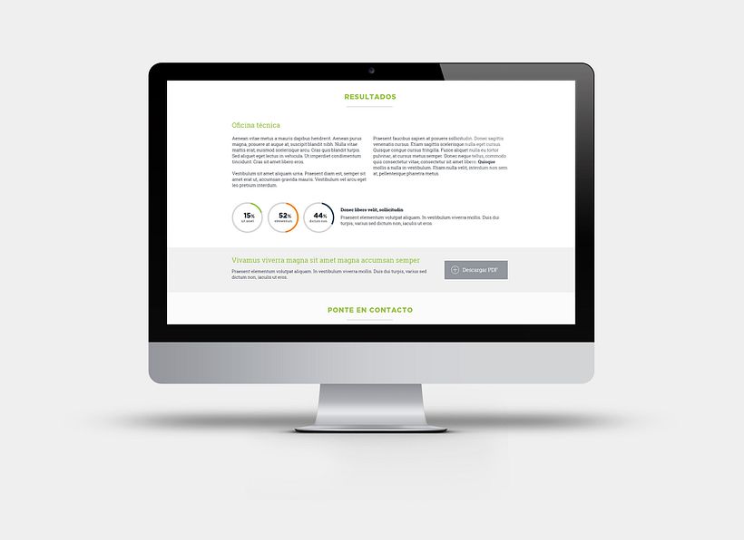 Apartado de proyectos en la web de Factorsim 2