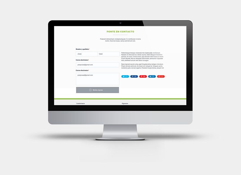 Apartado de proyectos en la web de Factorsim 3