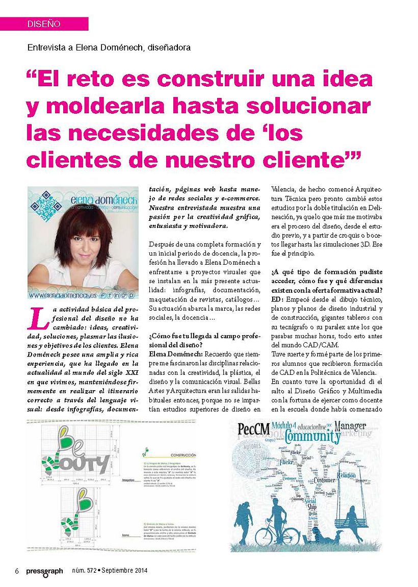 Entrevista Elena Doménech revista Pressgraph 0