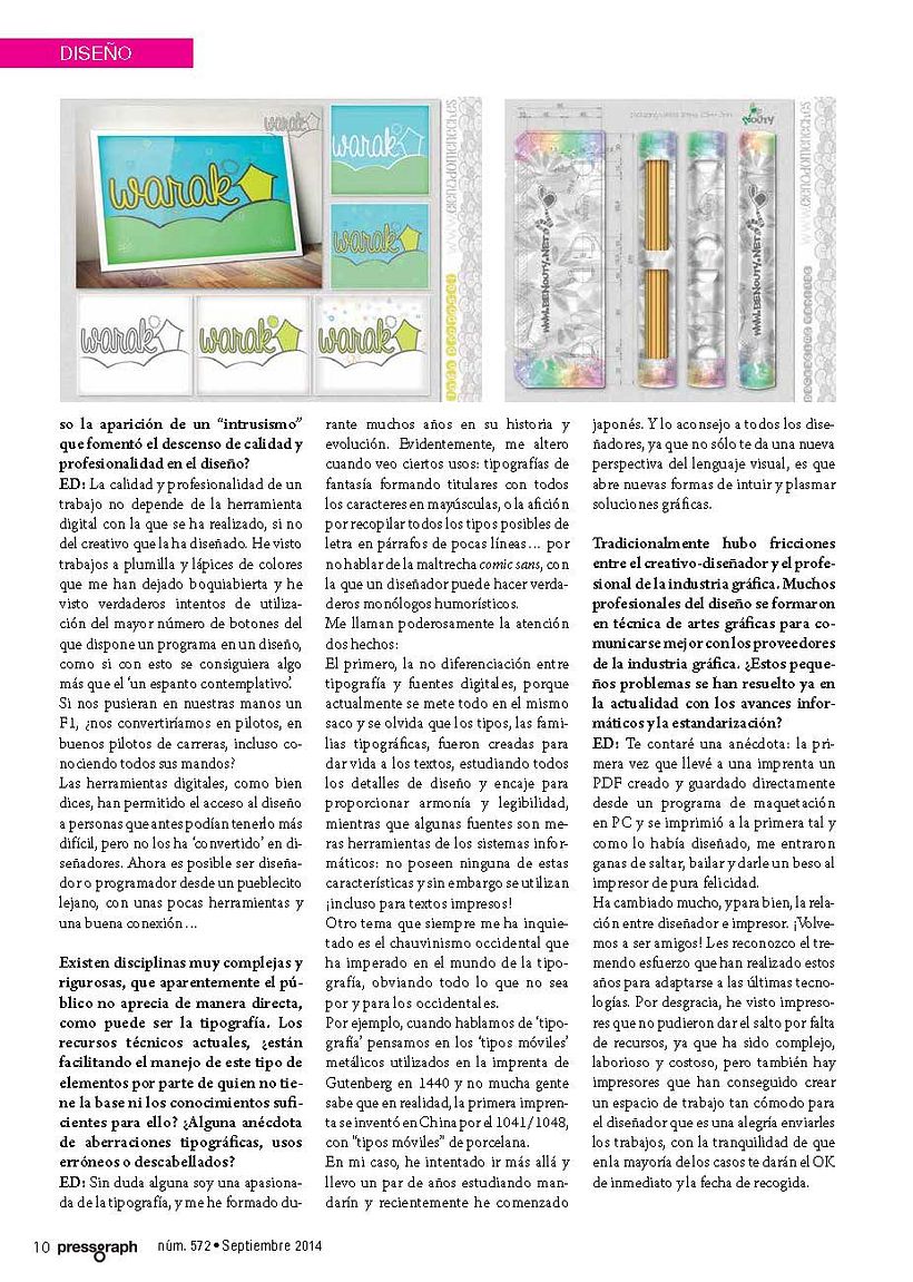 Entrevista Elena Doménech revista Pressgraph 4