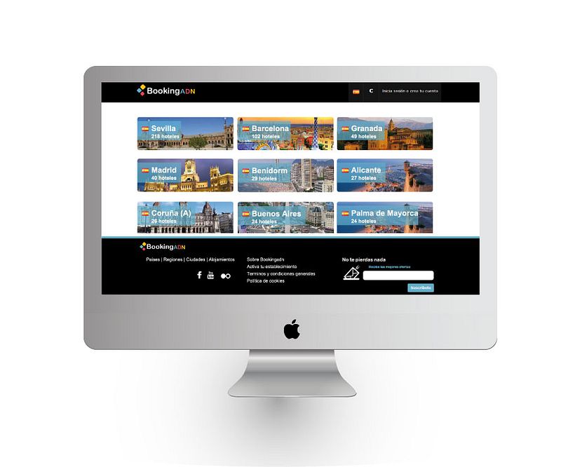 Diseño de interfaz - BookingADN 0