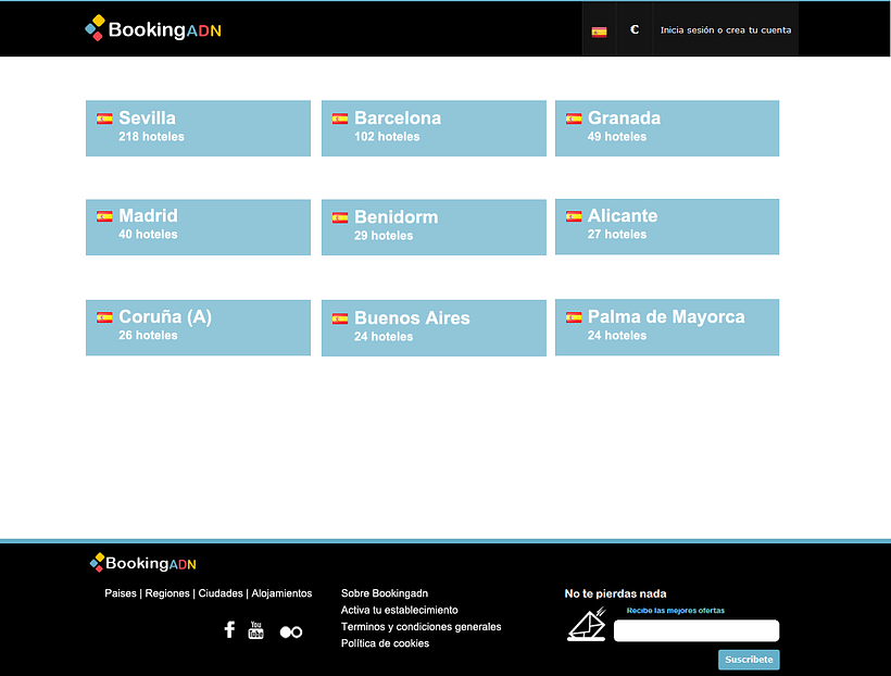 Diseño de interfaz - BookingADN 3