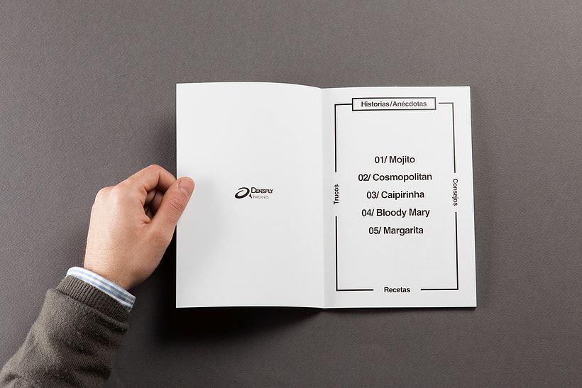 Diseño de carta de cocktails para Nectar Events 1