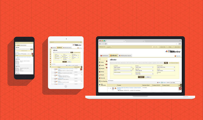 MSDSonline Webapp UX/UI Design 0