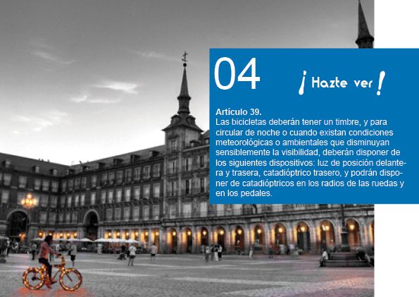 Folleto de seguridad vial en bicicleta 6