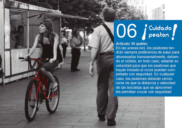 Folleto de seguridad vial en bicicleta 8