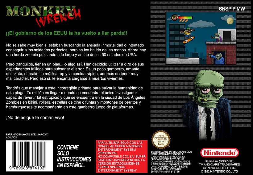 Portada ficticia para Super Nintendo 1