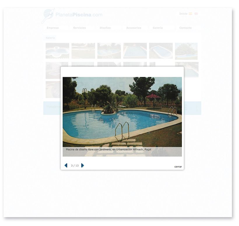 Planeta piscina · Diseño y desarrollo web 2