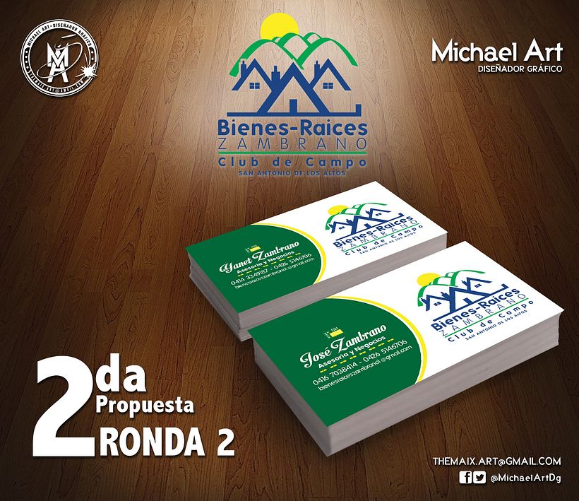 Logotipo y Tarjetas Bienes&Raices 8