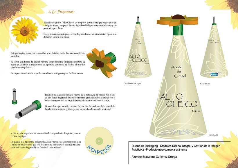 New bottle for Koipesol. Student project -1