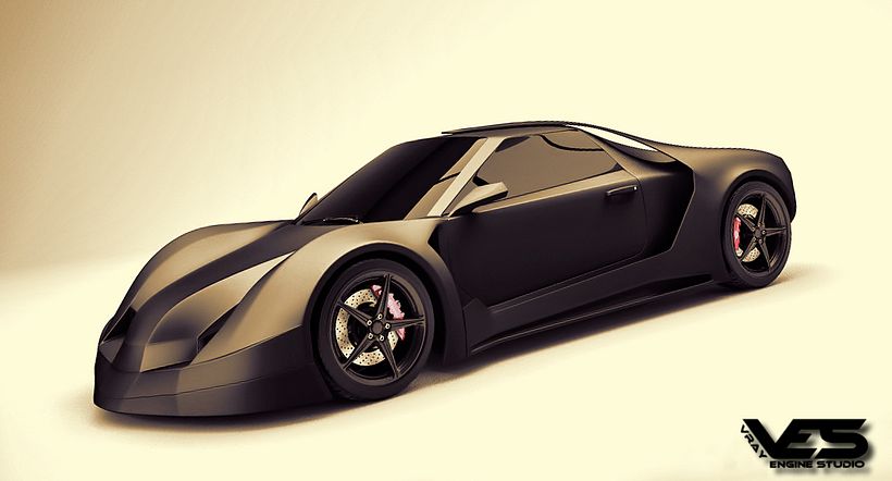 CONCEPT CAR 3- CINEMA 4D AND VRAYFORC4D -1