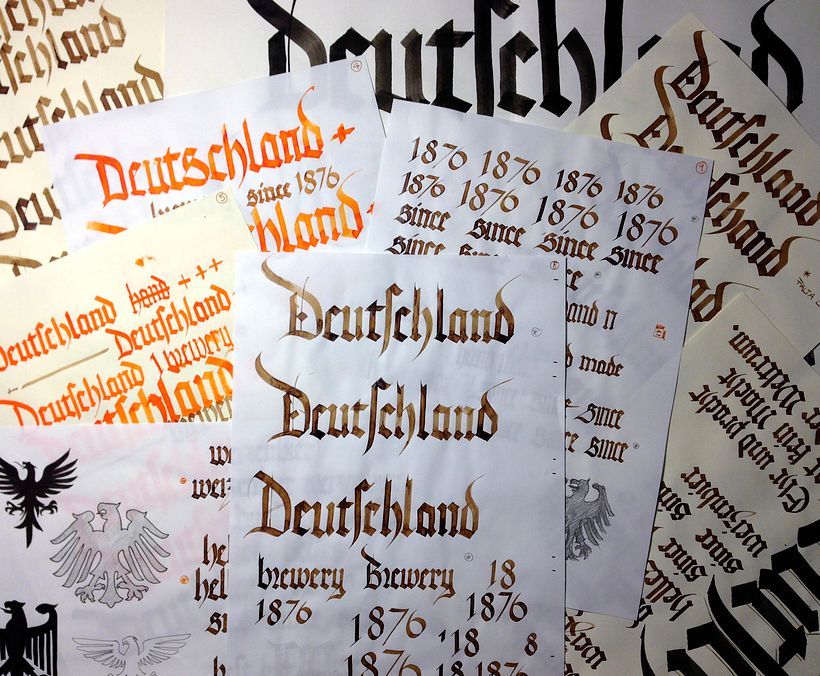 Deutschland Brewery 1876 con góticas potentes -1