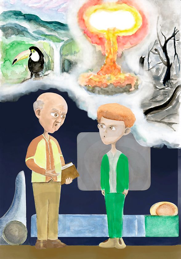 Ilustraciones para cuento "CUENTOS DEL TIEMPO NUEVO" 4