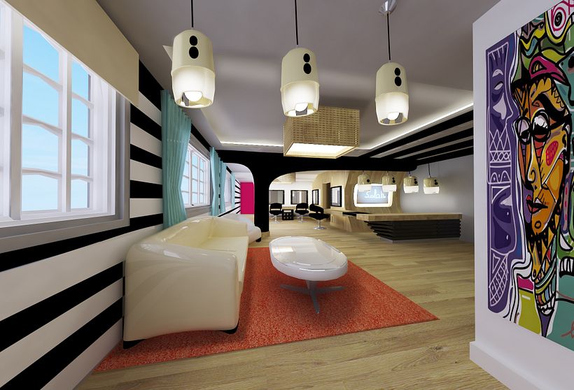 Diseño interior de salón de belleza 0