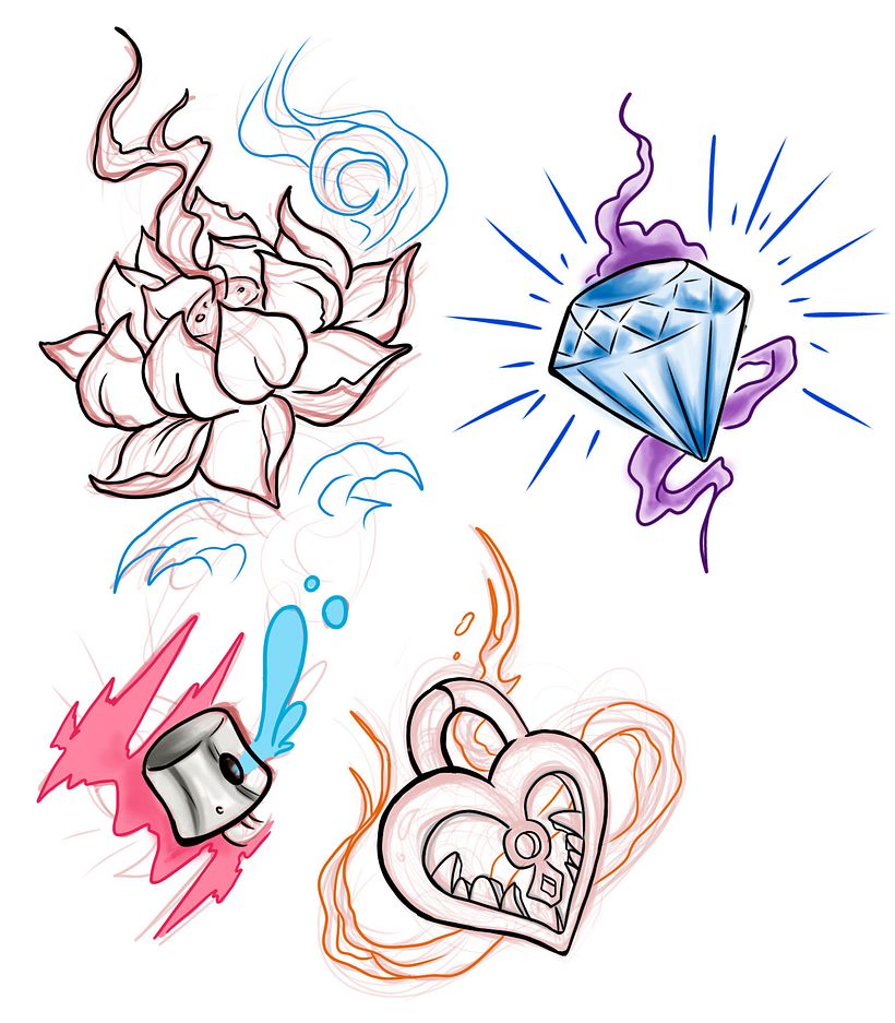 Bocetos, diseños sin terminar 9