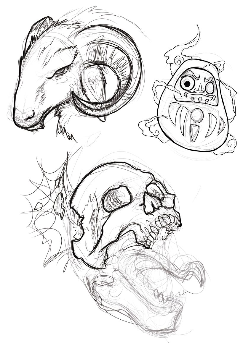 Bocetos, diseños sin terminar 16