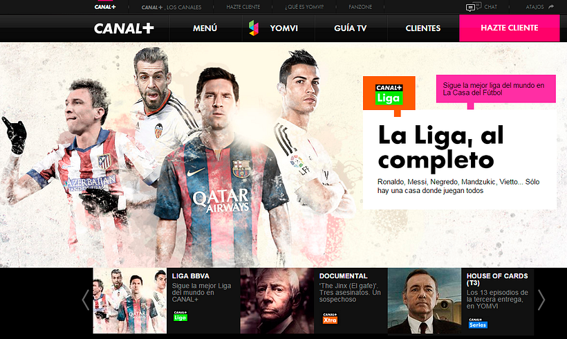 User interface Canal+ 0