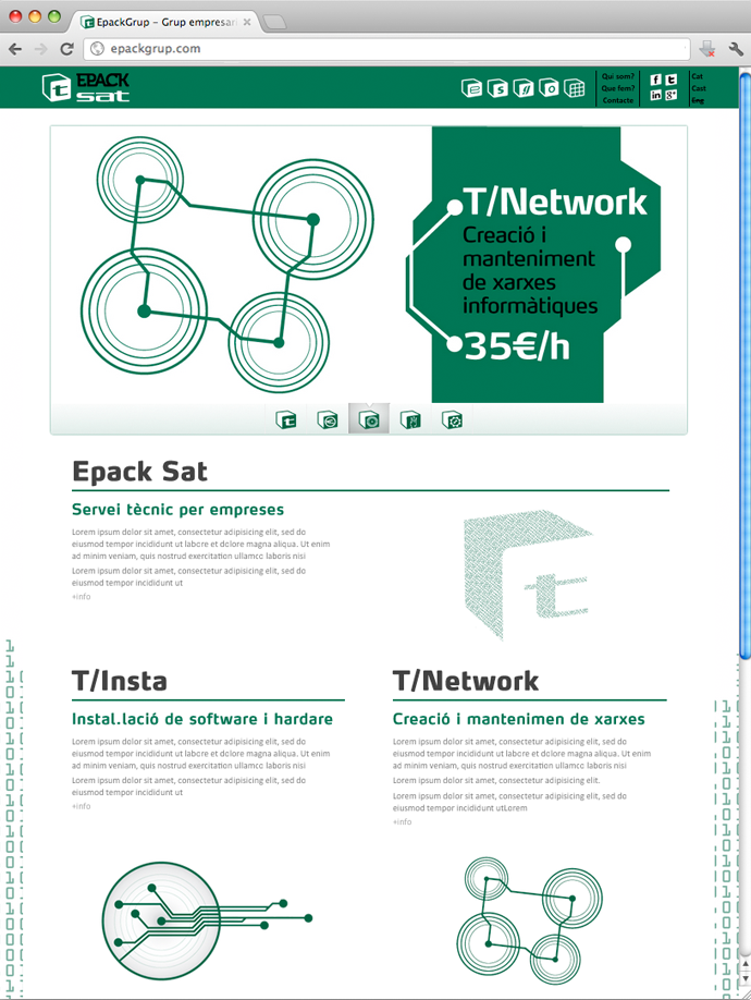 Branding & web Epack Grup 9