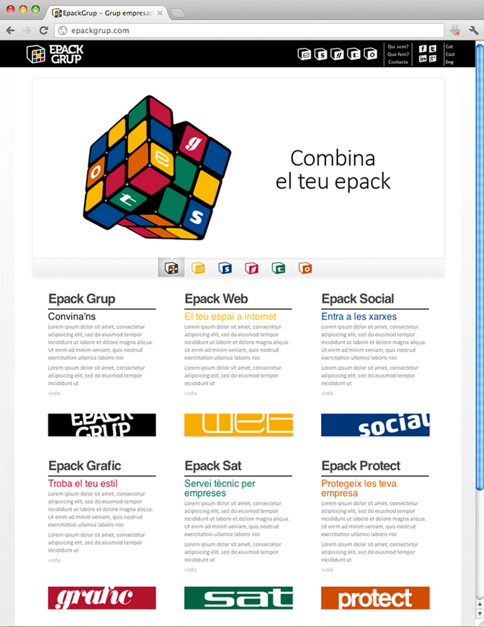 Branding & web Epack Grup 1