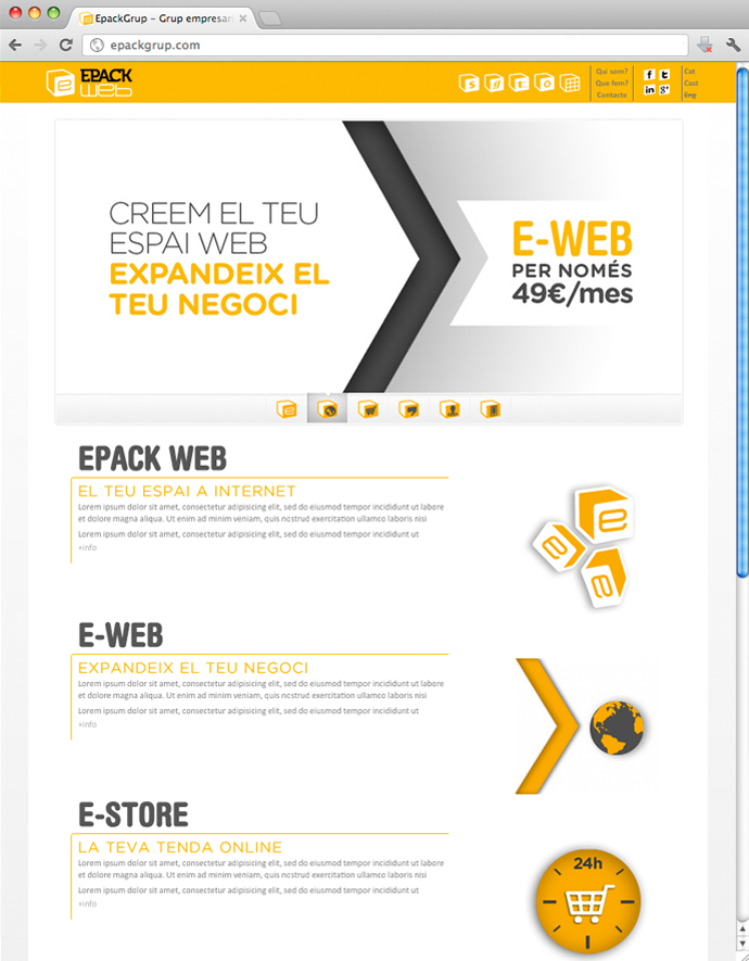 Branding & web Epack Grup 3