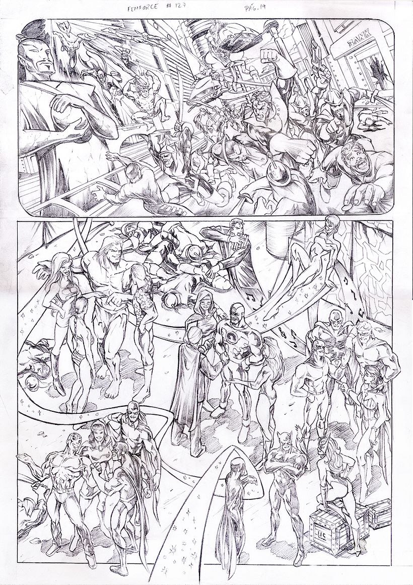 FEMFORCE #127 (AC Comics) PUBLISHED PAGES  0