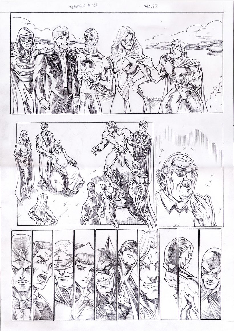 FEMFORCE #127 (AC Comics) PUBLISHED PAGES  1