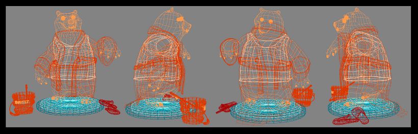 OSO EN BATIN .Modelado de personaje 3ds max . 3