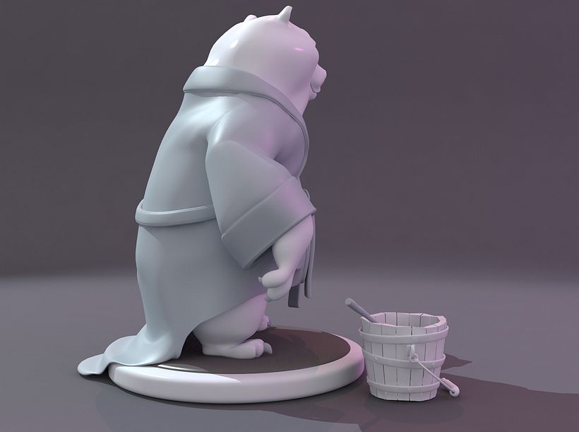 OSO EN BATIN .Modelado de personaje 3ds max . 6