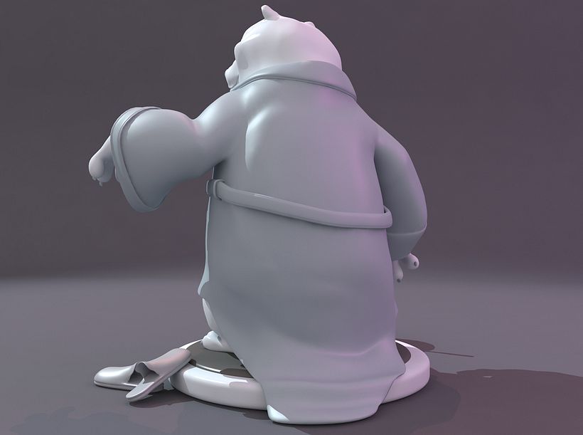 OSO EN BATIN .Modelado de personaje 3ds max . 7