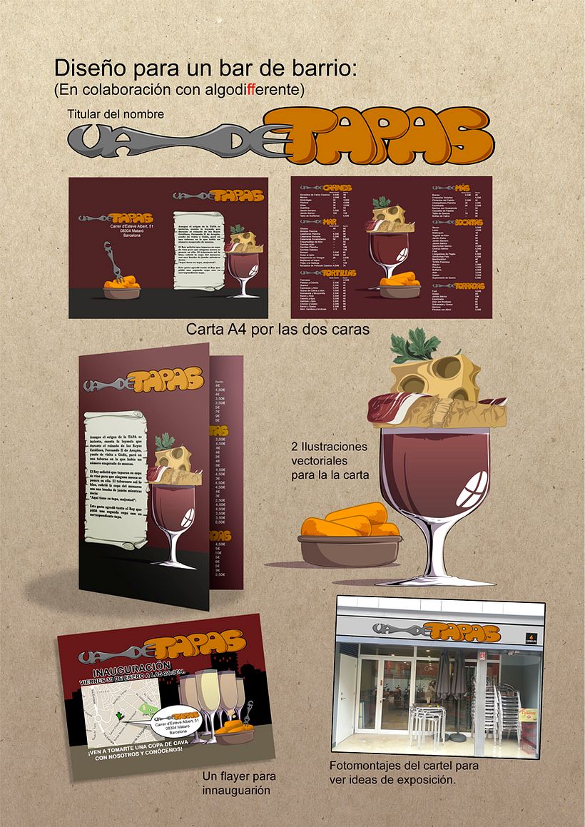 Diseño e imagen de  Bar especializado en tapas 0