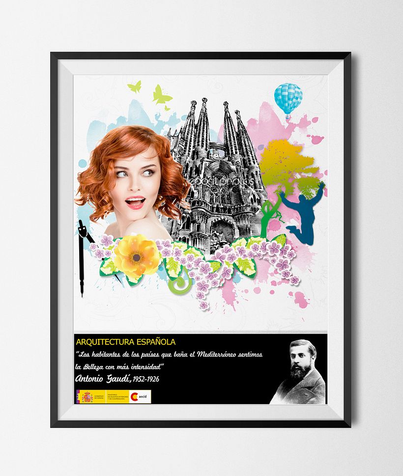 Ilustraciones sobre Literatura, Gastronomía y Arquitectura Española. Series de Ilustraciones sobre la Cultura Española. Propuesta proyecto 2