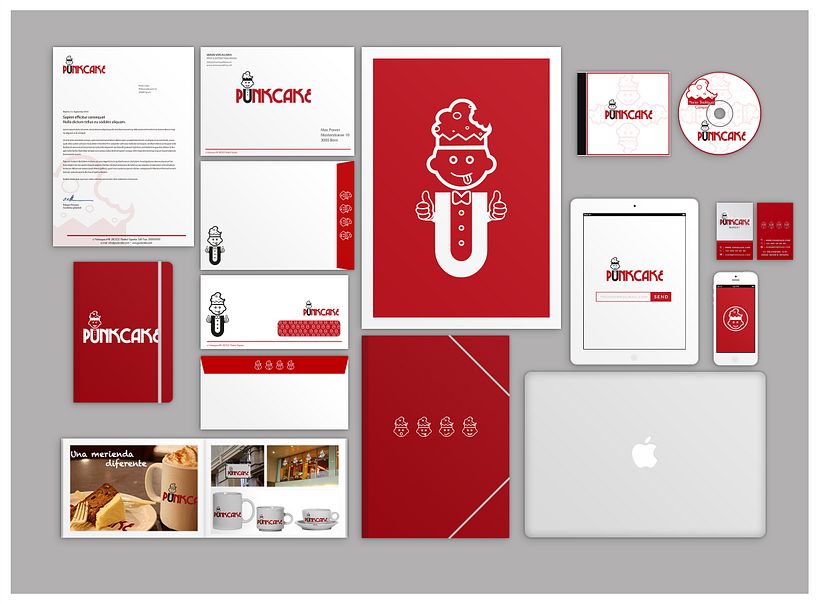   Desarrollo de marca corporativa para Punkcake.  Proyecto final realizado para CICE. 1