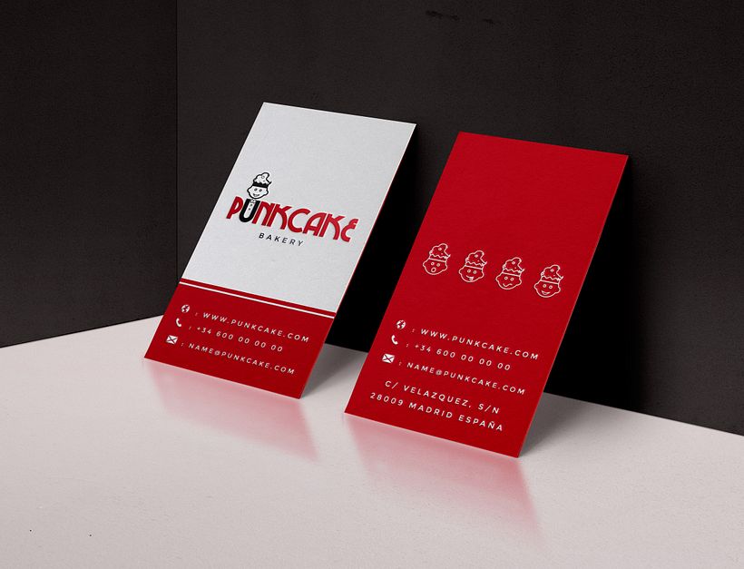   Desarrollo de marca corporativa para Punkcake.  Proyecto final realizado para CICE. 2