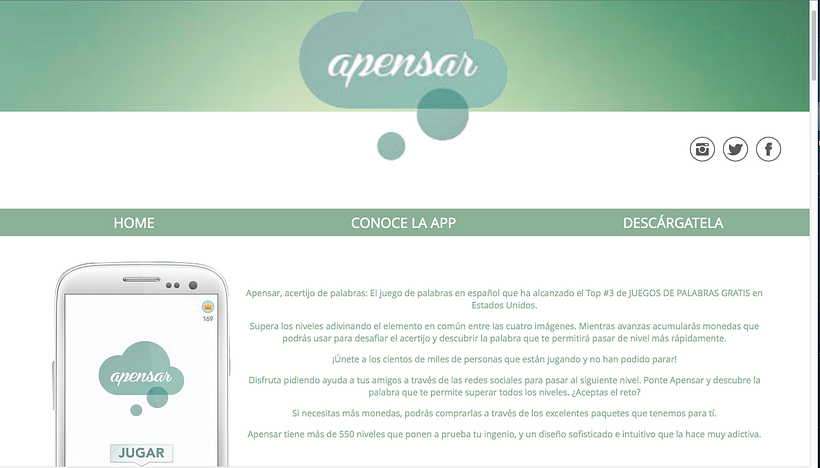 Web Responsive (no oficial) de la App Apensar -1
