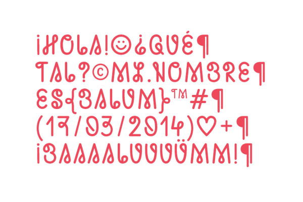 BALUM TYPEFACE 1