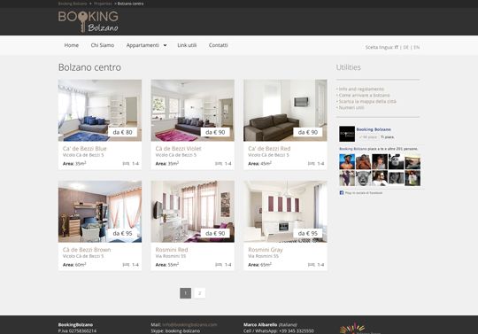 BookingBolzano Website 1