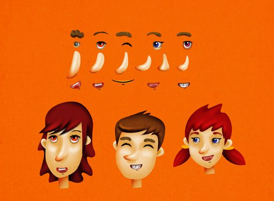 Personajes para libro "en el bosque" 1