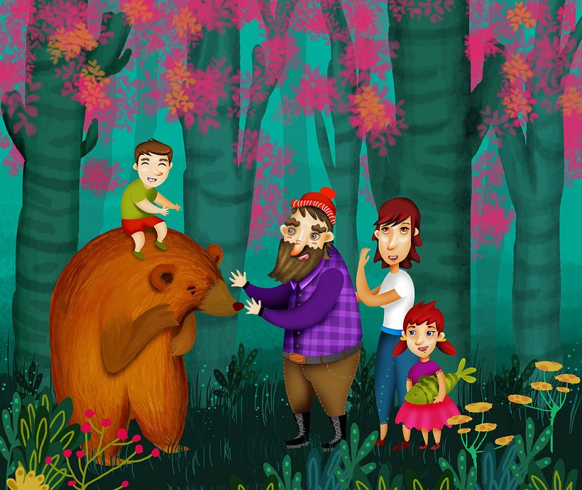 Personajes para libro "en el bosque" 3