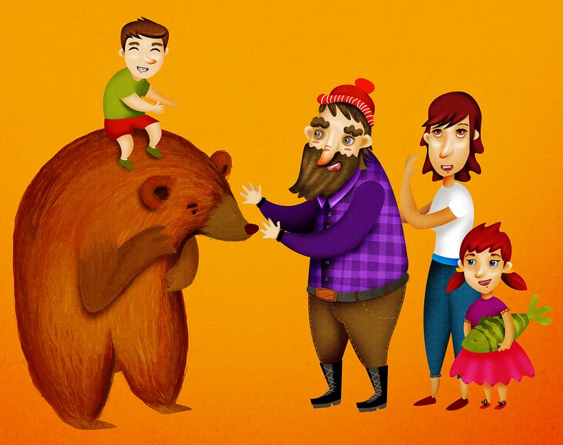 Personajes para libro "en el bosque" 2