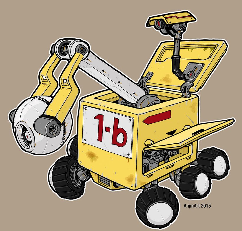 Cube Robots - Mecha Concept Art 1