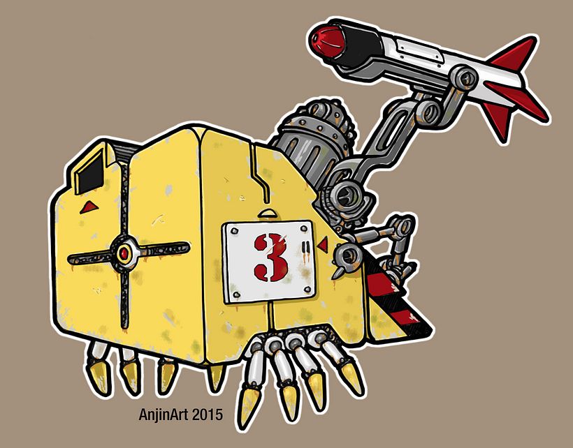 Cube Robots - Mecha Concept Art 3