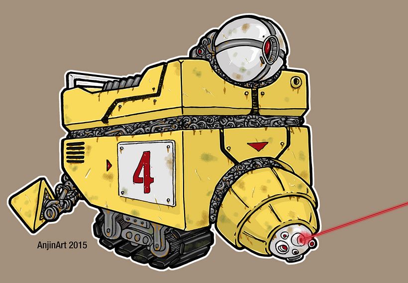 Cube Robots - Mecha Concept Art 5