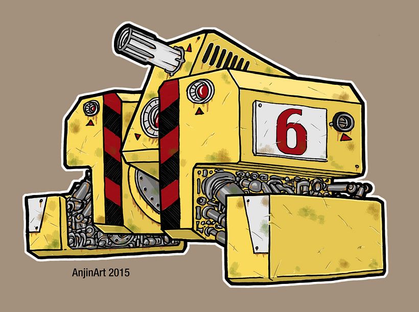 Cube Robots - Mecha Concept Art 7